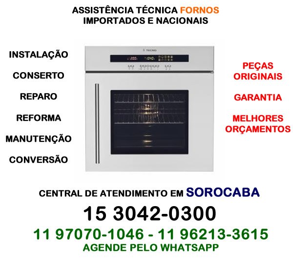 assistência técnica forno sorocaba