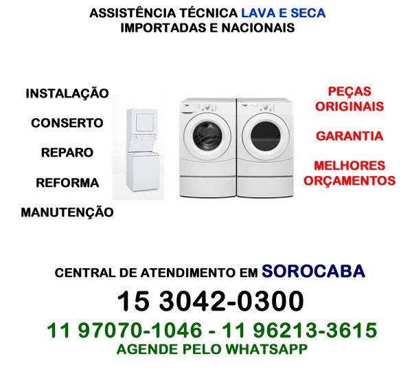 assistência técnica lava e seca sorocaba