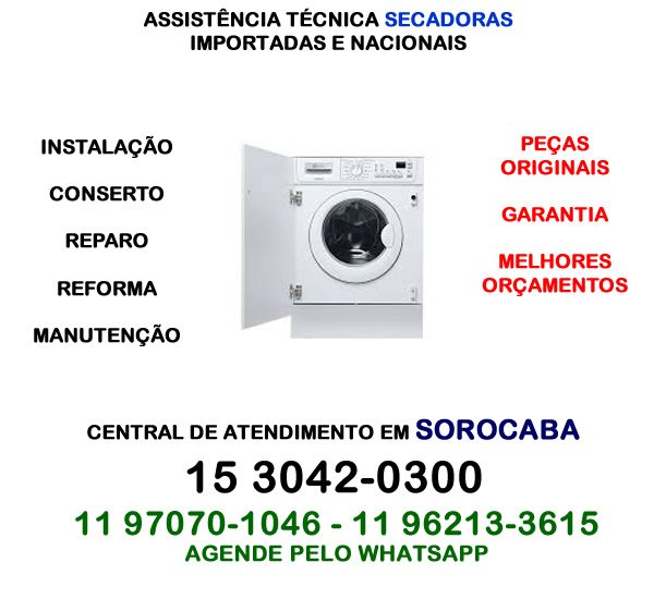 assistência técnica secadora sorocaba