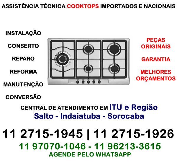 assistência técnica cooktop itu